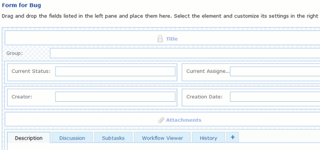 Bug tracking form builder Bug tracking form builder