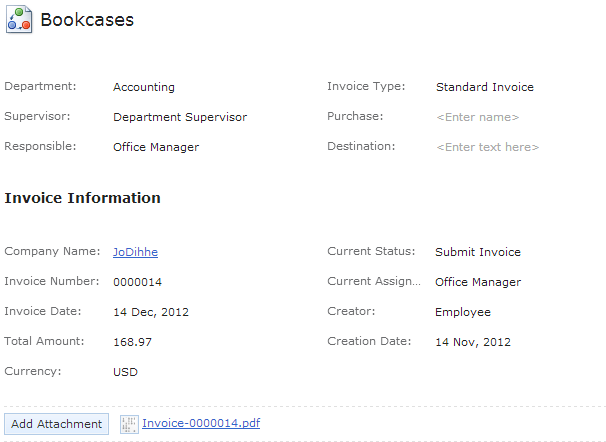 invoice approval electronic form