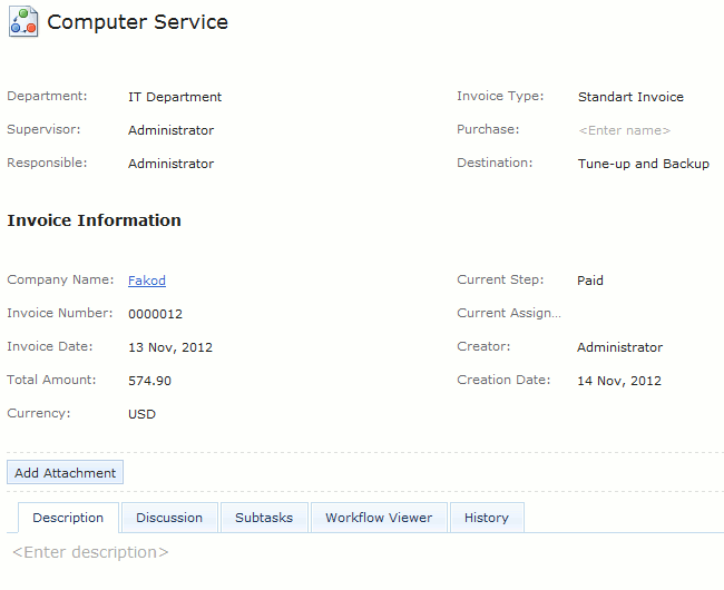 workflow enhanced form