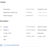 Invoice Approval Process: Electronic Form Submission of Invoice Data