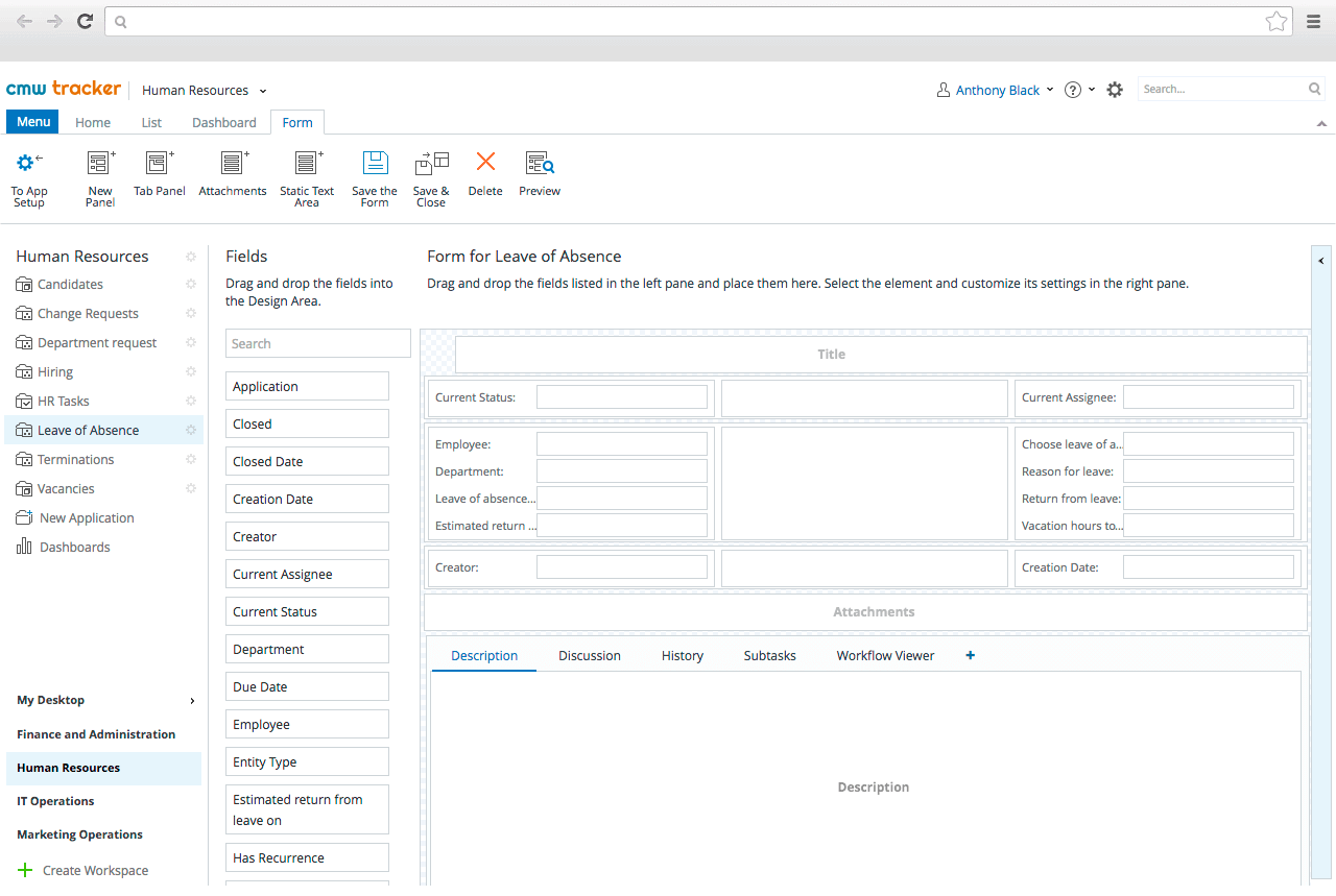 Approval request forms