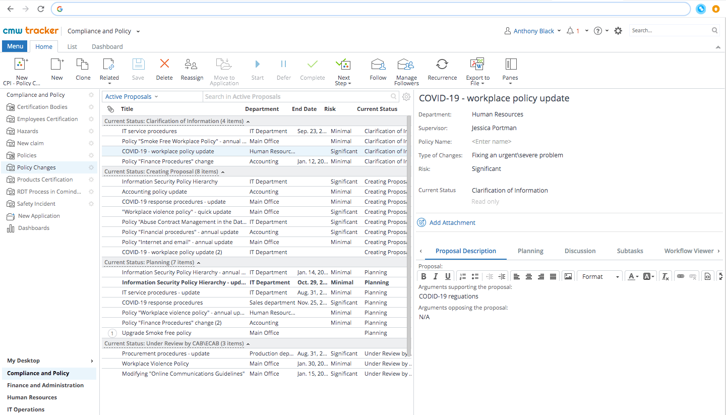 compliance tracking workflow automation tools