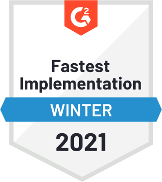 g2crowd fastest implementation 2021