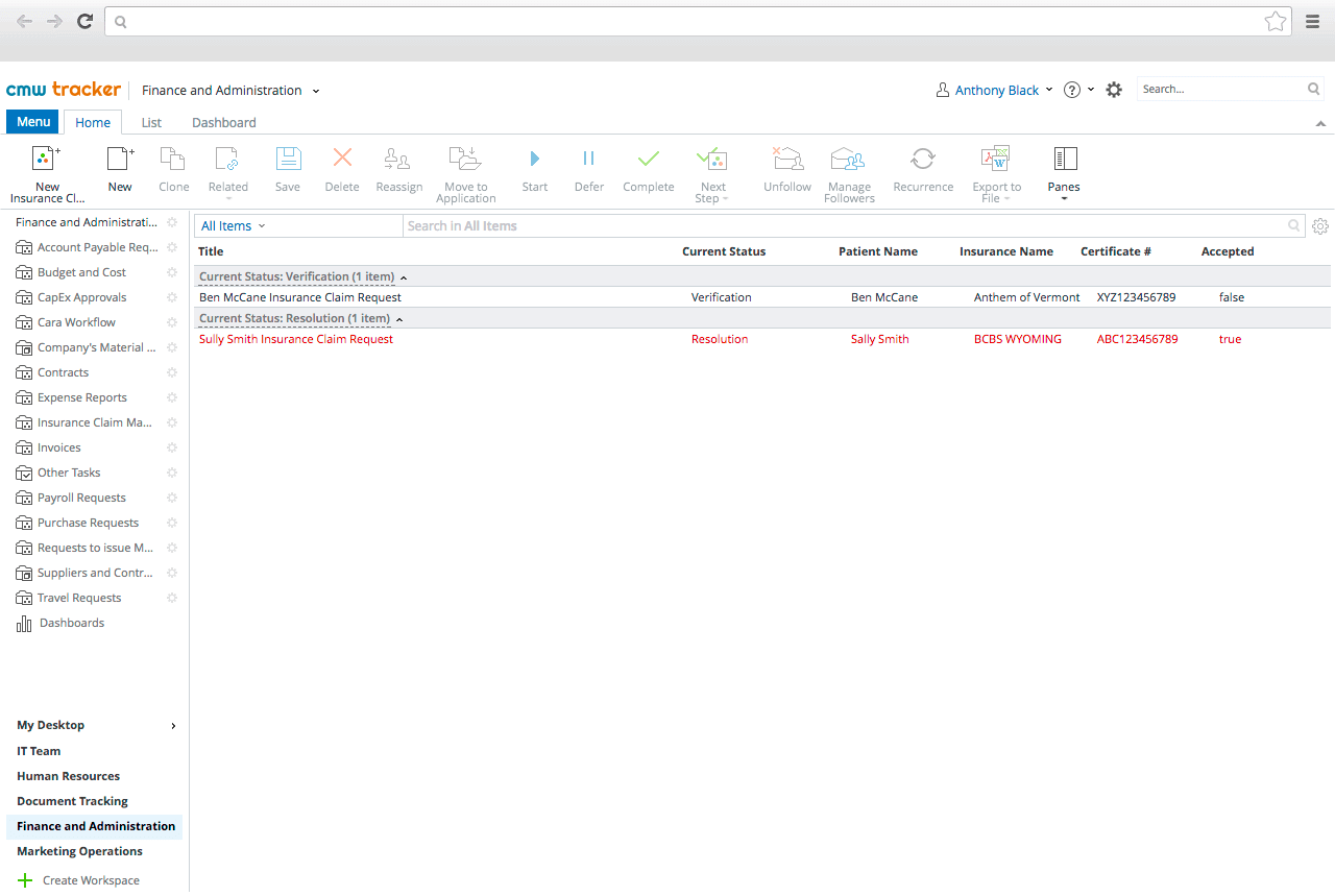 Claim Processing Transparency and Compliance