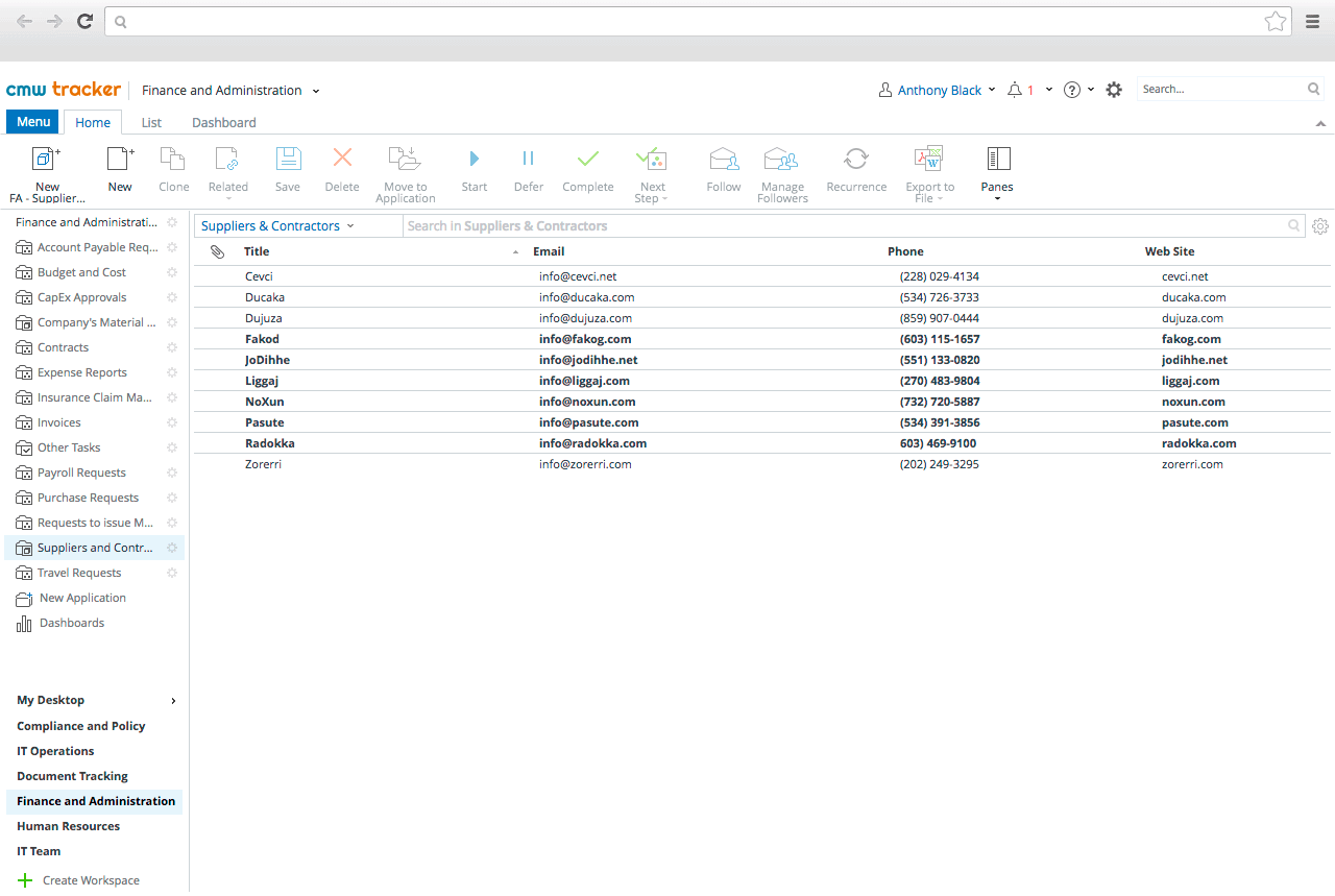 Supplier Management