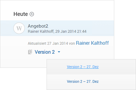 Versionierung in Dokumentenmanagement Software